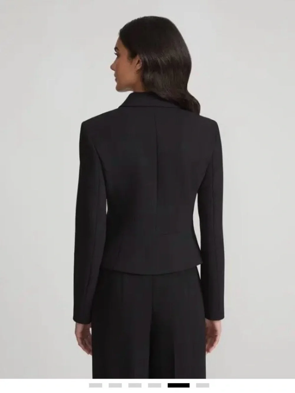 Lafayette 148 New York Black Fitted Button-Front Jacket